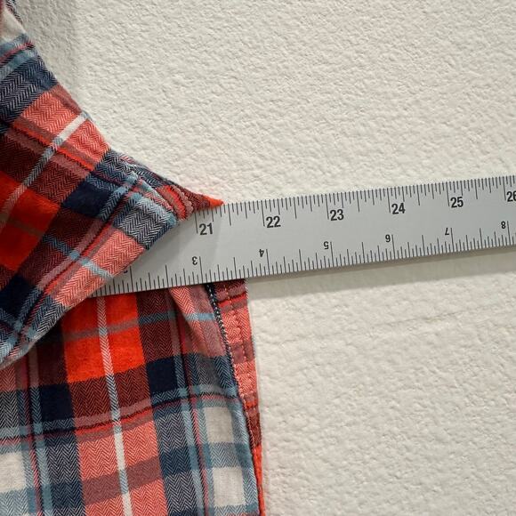 The North Face Mens Large Red Plaid Shirt Short Sleeve ButtonUp Camping Gorpcore - Picture 6 of 8